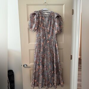 Ulla Johnson Ava Floral Print Dress | Blue